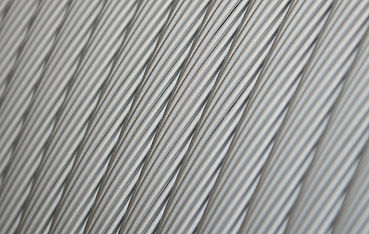 BEAD-BLASTED OVERHEAD LINES FOR NOISE REDUCTION